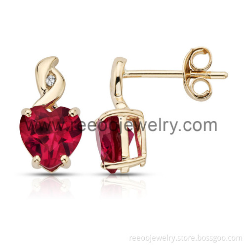 Sterling Silver Screw Back Stud Earrings (E055)